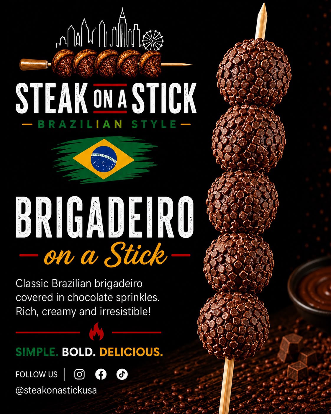 Brigadeiro on a Stick